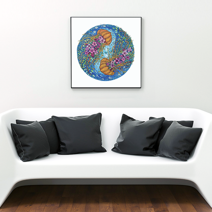 Drewniana układanka Yin Yang Meduza