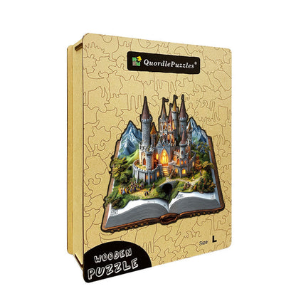 3D puzzle drewniane zamku zaklętego