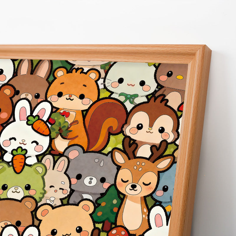 Forest Crew - Drewniane puzzle do kolorowania