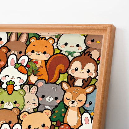 Forest Crew - Drewniane puzzle do kolorowania