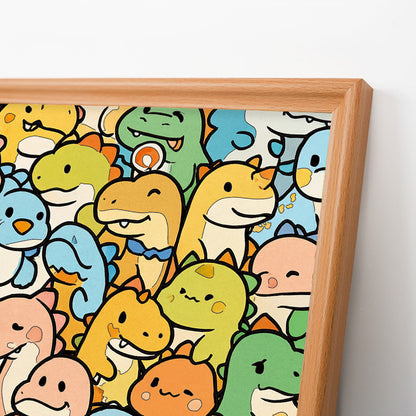 Little Dragon - Drewniane puzzle do kolorowania