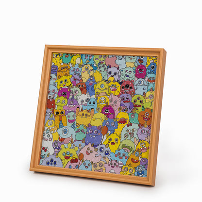 Little Dinos - Drewniane puzzle do kolorowania