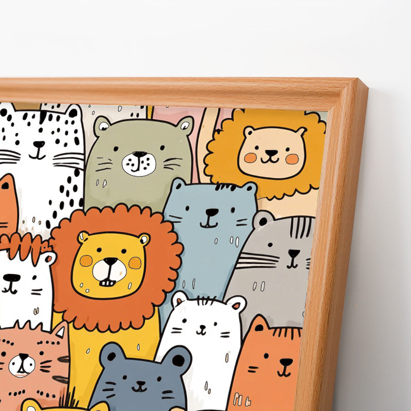 Shiba Inu - Drewniane puzzle do kolorowania