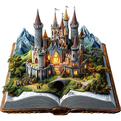3D puzzle drewniane zamku zaklętego
