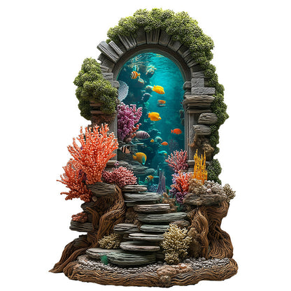 Puzzle in legno Porta oceanica dei sogni di corallo