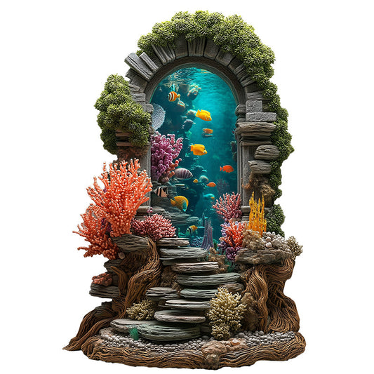 Puzzle in legno Porta oceanica dei sogni di corallo