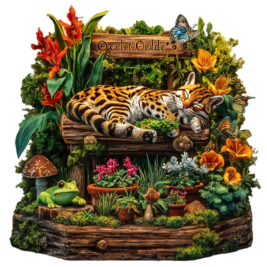 Puzzle in legno Giardino dei giaguari