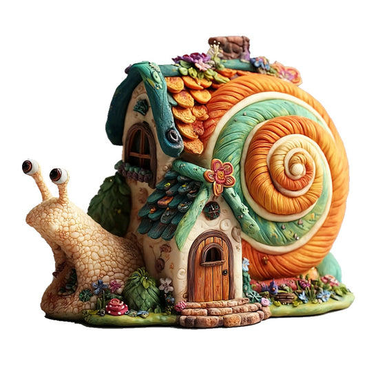 Puzzle in legno "Casetta a forma di lumaca"