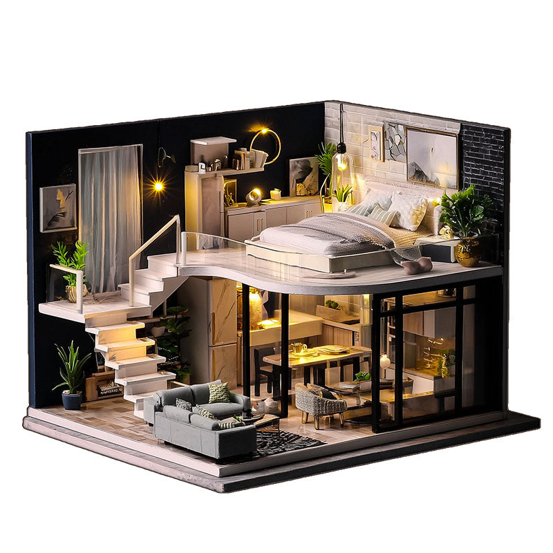 Nowoczesny Loft Drewniane Puzzle