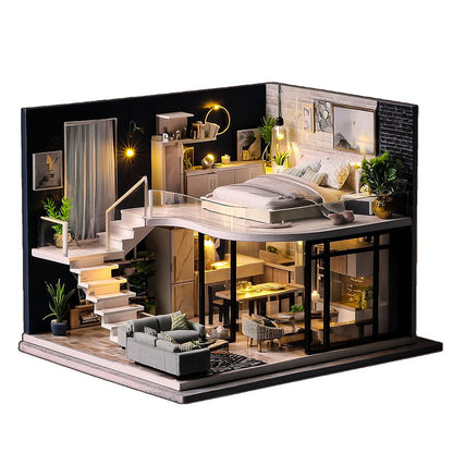 Nowoczesny Loft Drewniane Puzzle