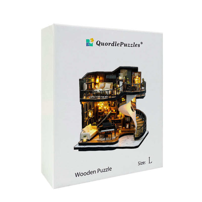 Muzyczny Loft Drewniane Puzzle