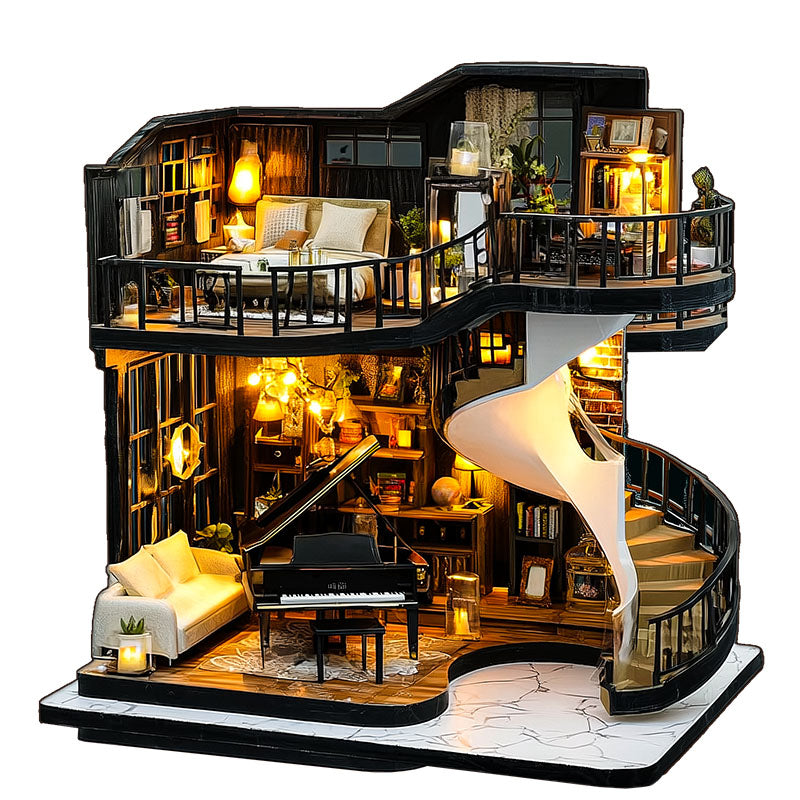 Muzyczny Loft Drewniane Puzzle