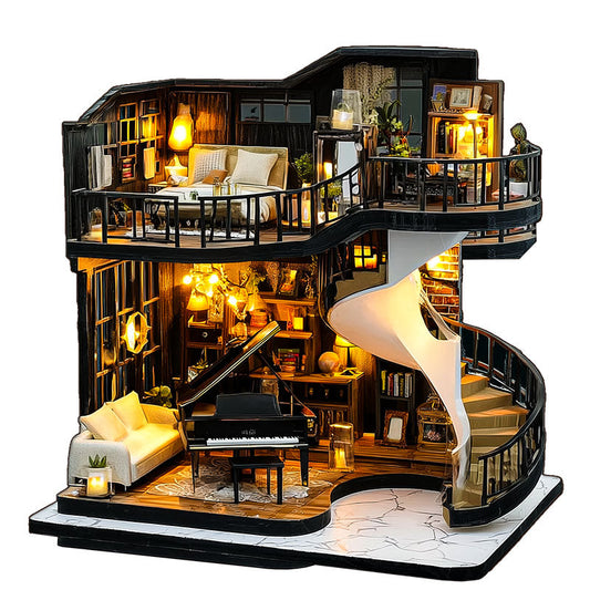 Muzyczny Loft Drewniane Puzzle