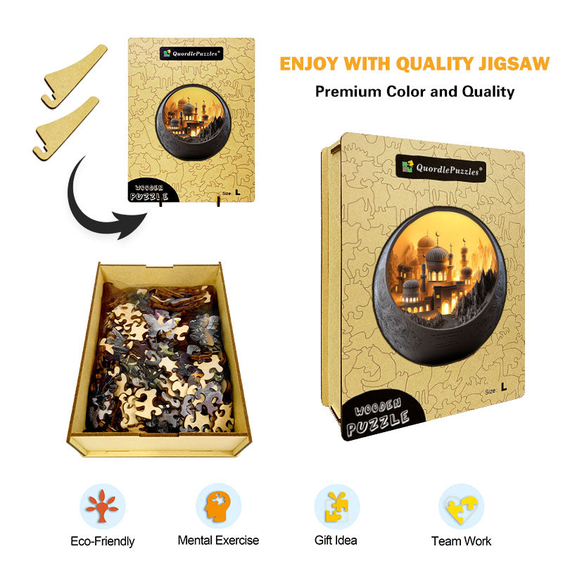 Pałac Światła Drewniane Puzzle