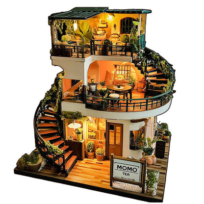 Dom Herbaty Drewniane Puzzle