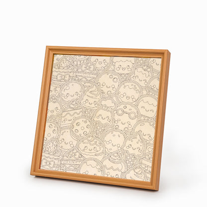 Sweet Treats - Drewniane puzzle do kolorowania