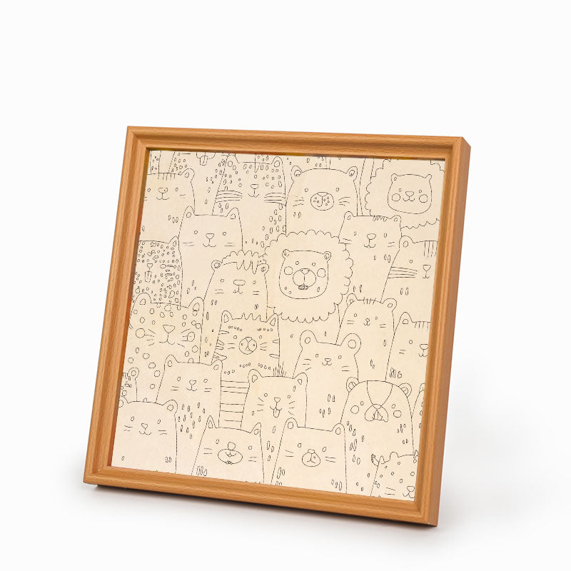 Shiba Inu - Drewniane puzzle do kolorowania
