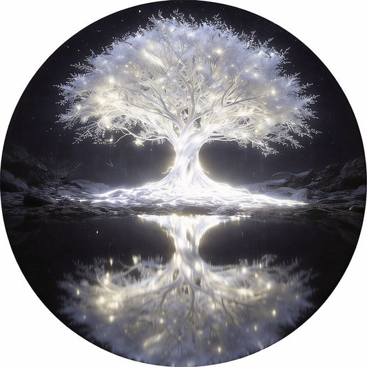 Drewniana układanka „Ethereal Glow Tree”