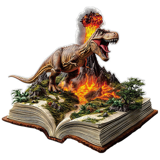 3D puzzle drewniane jurajskiego wulkanu