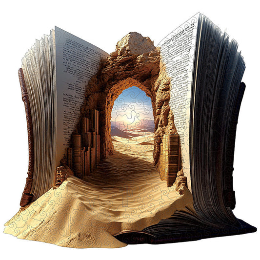 3D puzzle drewniane bramy pustynnej