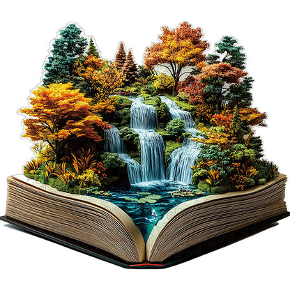 3D puzzle drewniane majestatycznych wodospadów