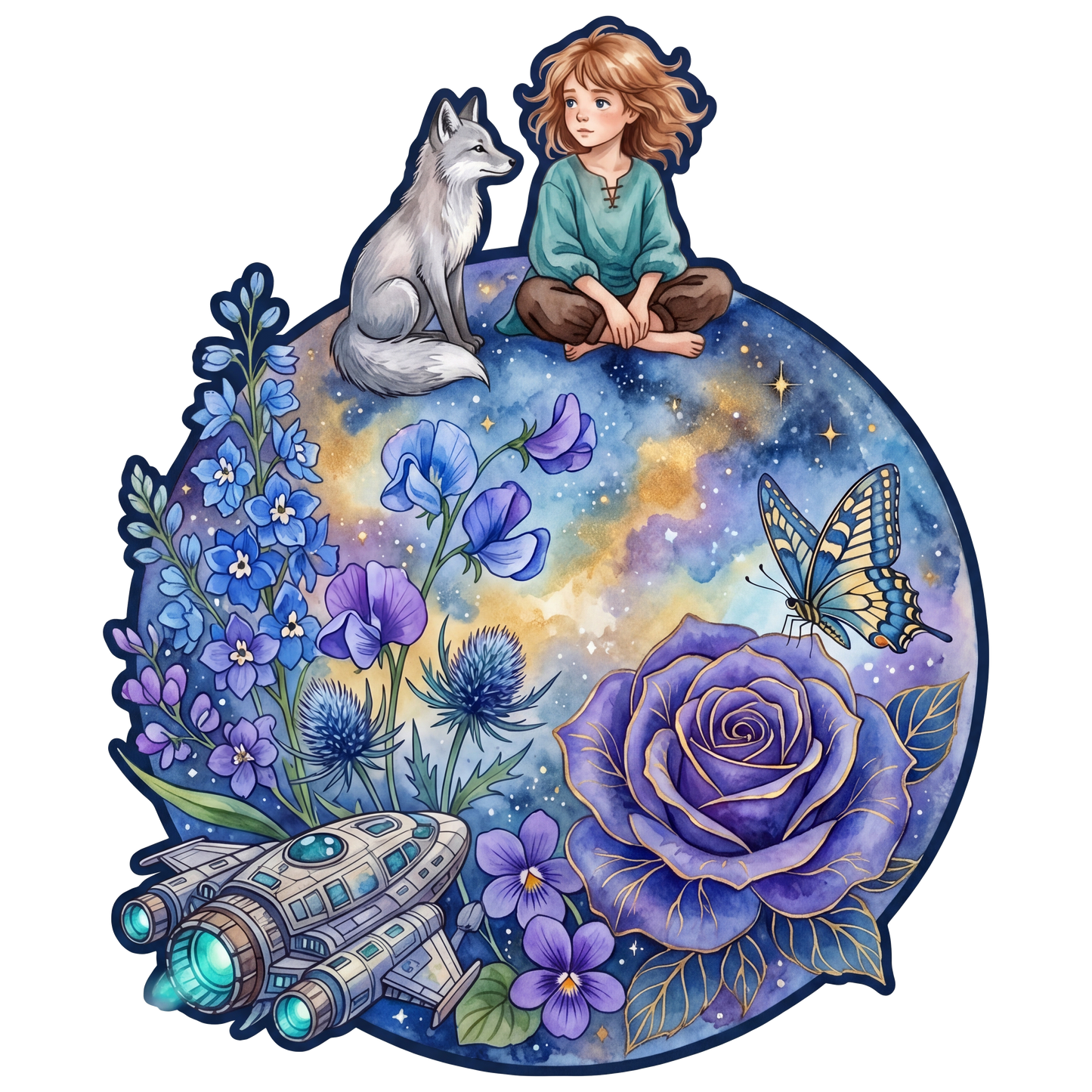 Figlarna Dziewczynka & Lis – Drewniane Puzzle