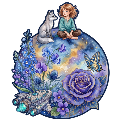 Figlarna Dziewczynka & Lis – Drewniane Puzzle