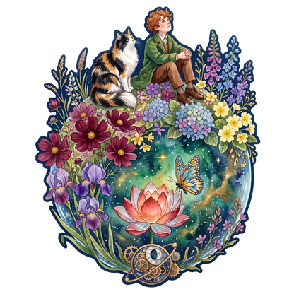 Marzycielka & Magiczny Kot – Drewniane Puzzle