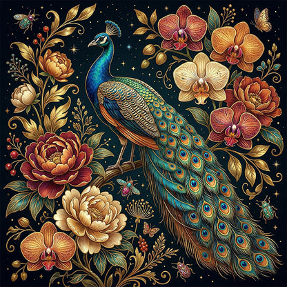 Drewniana układanka „Północny paw” Elegancja