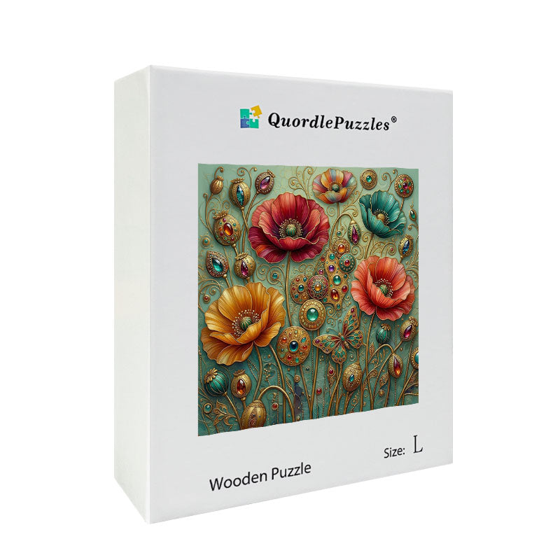 Drewniana układanka Jeweled Floral Reverie