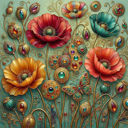 Drewniana układanka Jeweled Floral Reverie