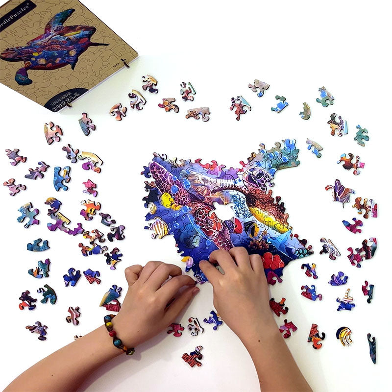 🔥Ostatni dzień 84% zniżki na starożytne puzzle z żółwiami morskimi