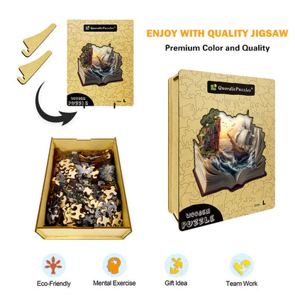 3D puzzle drewniane przygody starożytnego statku