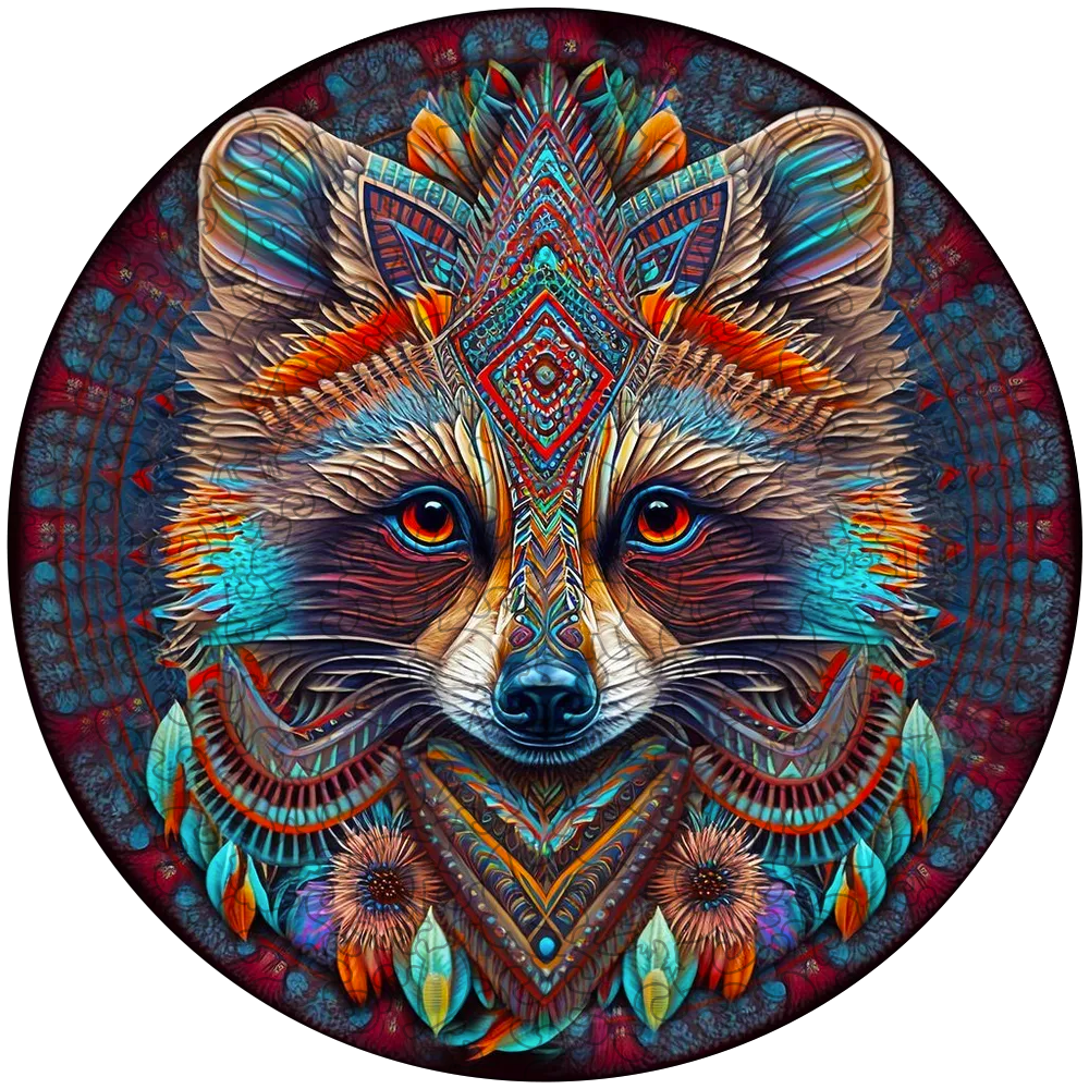 Drewniana układanka Mandala Szop