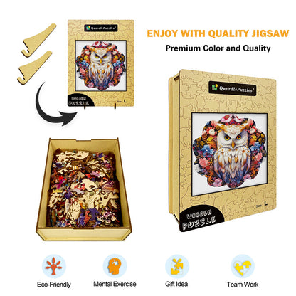 🔥Ostatni dzień 86% - drewniane puzzle z małą śliczną sową