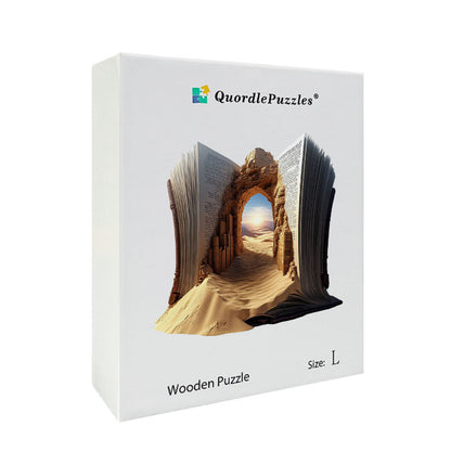 3D puzzle drewniane bramy pustynnej